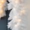 Glitzhome® 9ft. Pre-Lit White Pine Christmas Garland with LED Lights and Timer
